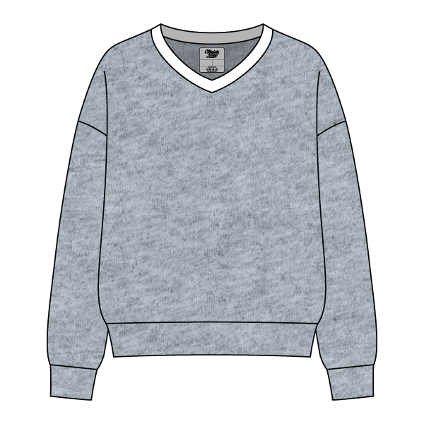 Cocoa Varsity V-Neck