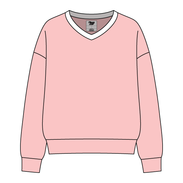 Cocoa Varsity V-Neck