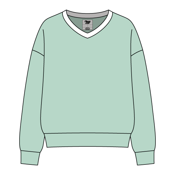 Cocoa Varsity V-Neck