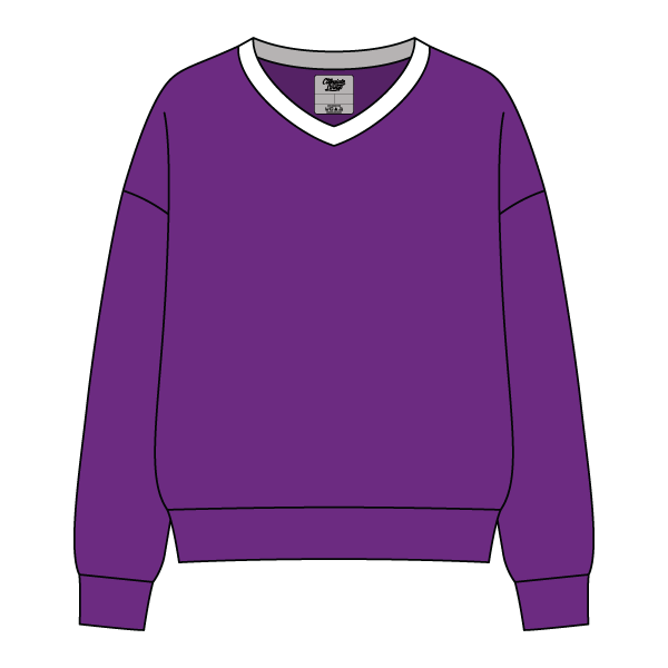 Cocoa Varsity V-Neck