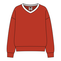 Cocoa Varsity V-Neck