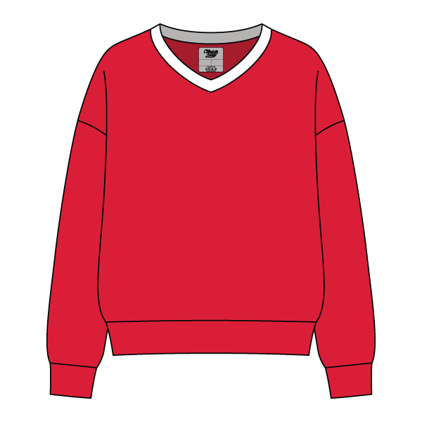 Cocoa Varsity V-Neck