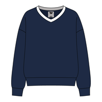 Cocoa Varsity V-Neck