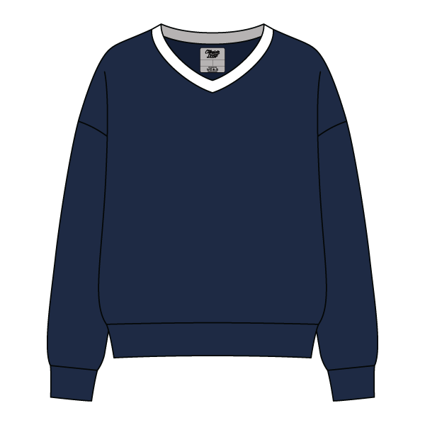 Cocoa Varsity V-Neck