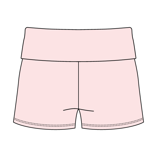 Women’s Foldover Waistband Heavyweight French Terry Shorts