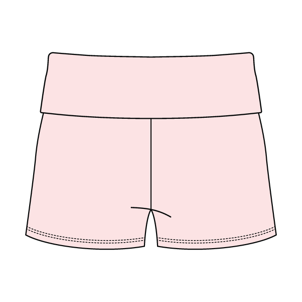 Women’s Foldover Waistband Heavyweight French Terry Shorts