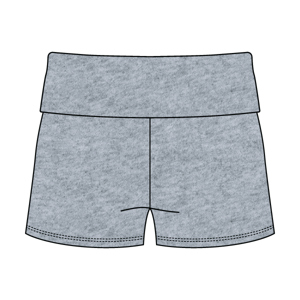 Women’s Foldover Waistband Heavyweight French Terry Shorts