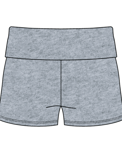 Women’s Foldover Waistband Heavyweight French Terry Shorts