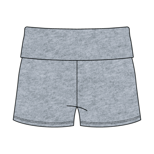 Women’s Foldover Waistband Heavyweight French Terry Shorts