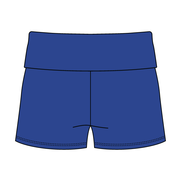 Women’s Foldover Waistband Heavyweight French Terry Shorts