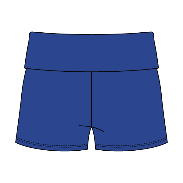 Women’s Foldover Waistband Heavyweight French Terry Shorts