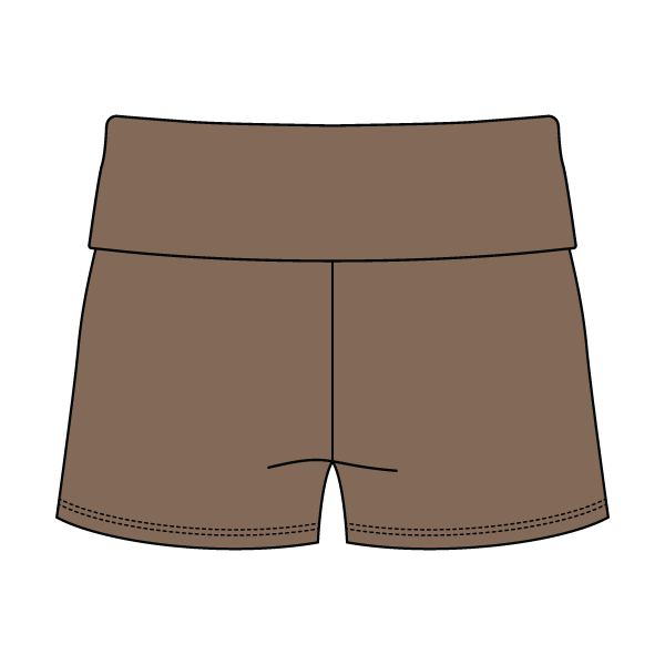 Women’s Foldover Waistband Heavyweight French Terry Shorts