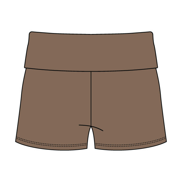 Women’s Foldover Waistband Heavyweight French Terry Shorts