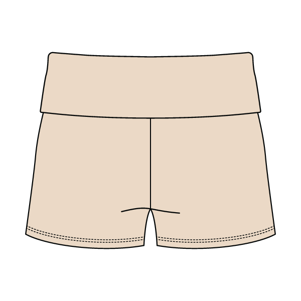 Women’s Foldover Waistband Heavyweight French Terry Shorts
