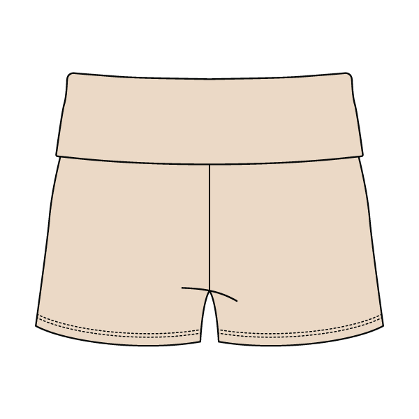 Women’s Foldover Waistband Heavyweight French Terry Shorts