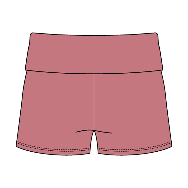 Women’s Foldover Waistband Heavyweight French Terry Shorts