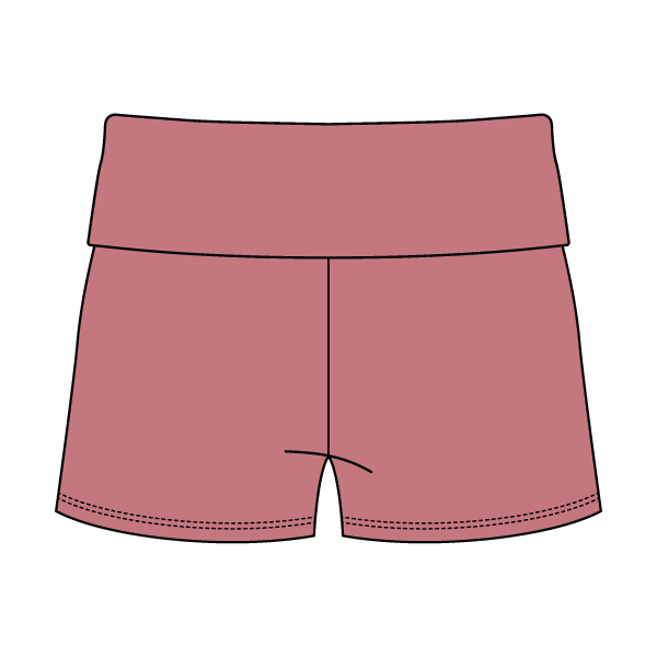Women’s Foldover Waistband Heavyweight French Terry Shorts