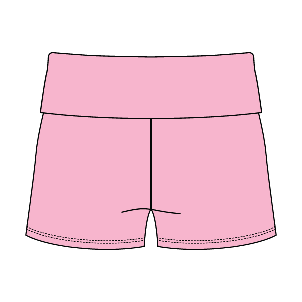 Women’s Foldover Waistband Heavyweight French Terry Shorts