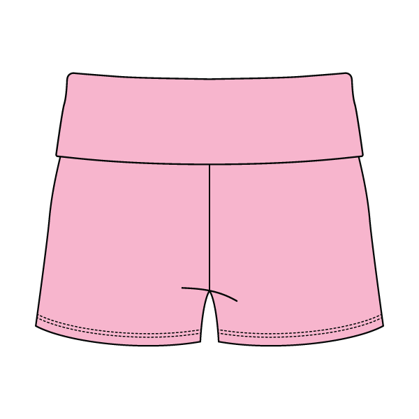 Women’s Foldover Waistband Heavyweight French Terry Shorts