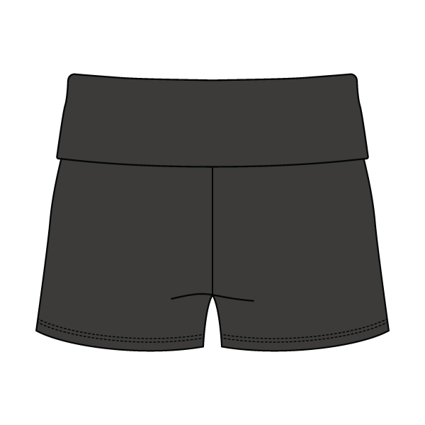 Women’s Foldover Waistband Heavyweight French Terry Shorts