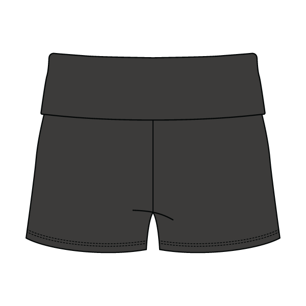 Women’s Foldover Waistband Heavyweight French Terry Shorts