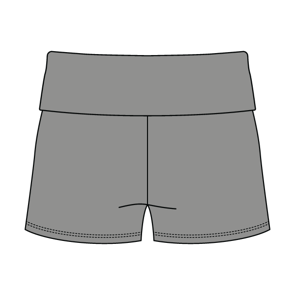 Women’s Foldover Waistband Heavyweight French Terry Shorts