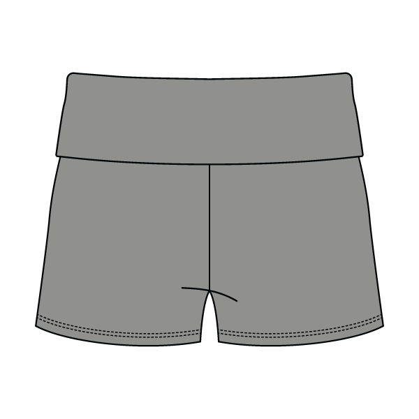 Women’s Foldover Waistband Heavyweight French Terry Shorts