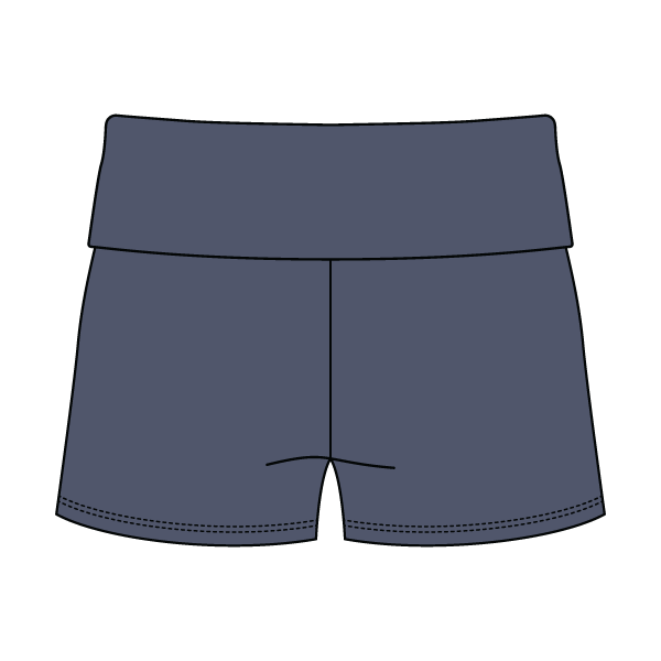 Women’s Foldover Waistband Heavyweight French Terry Shorts
