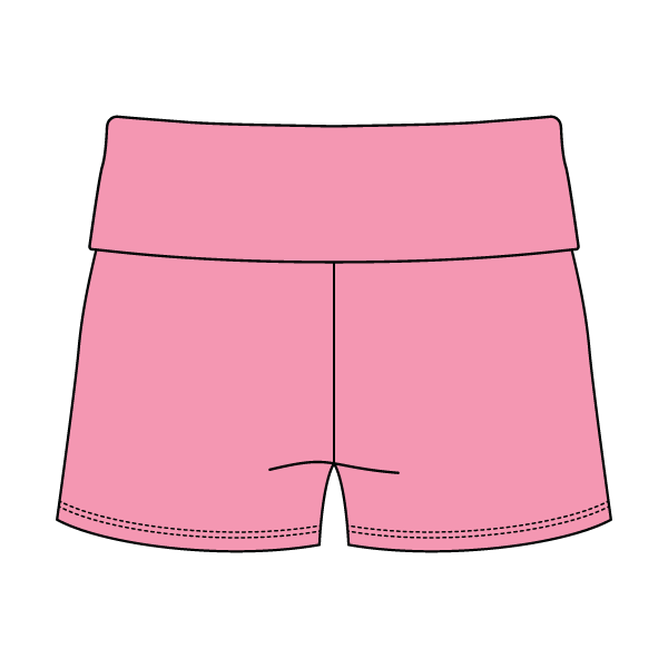 Women’s Foldover Waistband Heavyweight French Terry Shorts