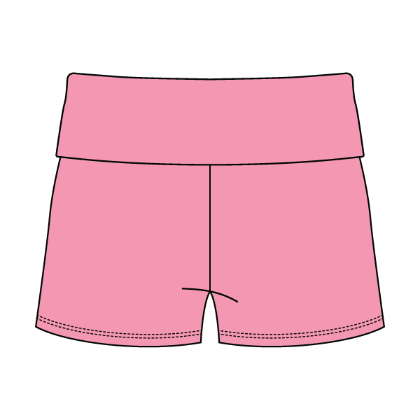 Women’s Foldover Waistband Heavyweight French Terry Shorts