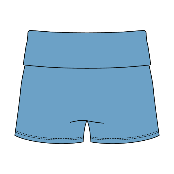 Women’s Foldover Waistband Heavyweight French Terry Shorts