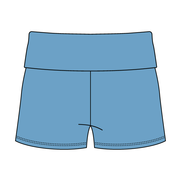Women’s Foldover Waistband Heavyweight French Terry Shorts