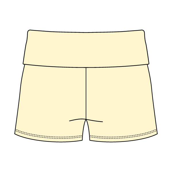 Women’s Foldover Waistband Heavyweight French Terry Shorts