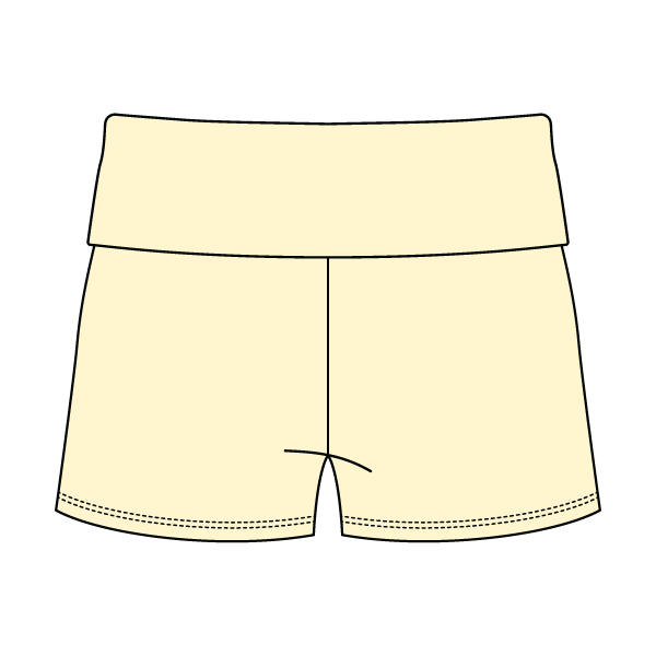 Women’s Foldover Waistband Heavyweight French Terry Shorts