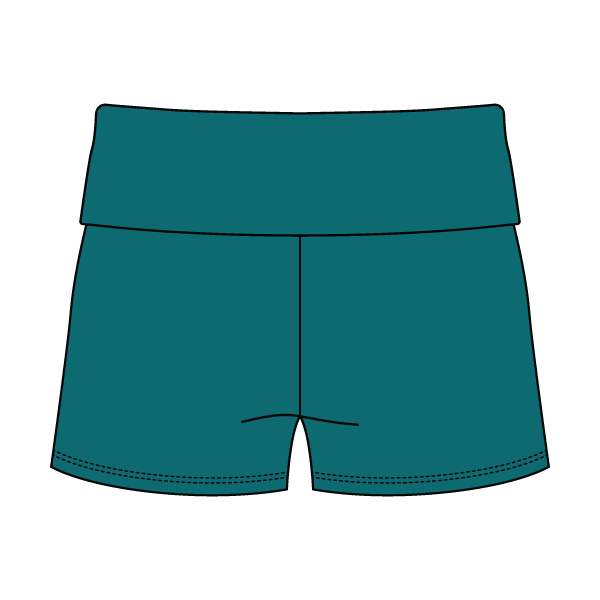 Women’s Foldover Waistband Heavyweight French Terry Shorts
