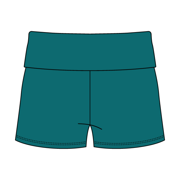 Women’s Foldover Waistband Heavyweight French Terry Shorts