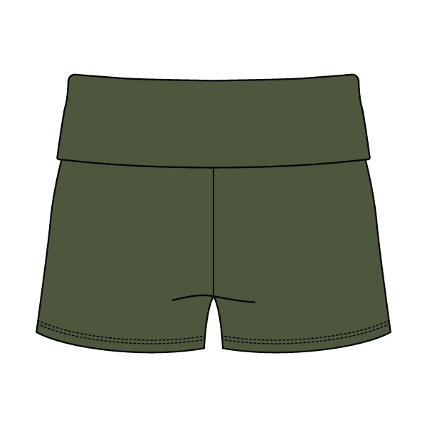 Women’s Foldover Waistband Heavyweight French Terry Shorts