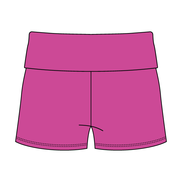 Women’s Foldover Waistband Heavyweight French Terry Shorts