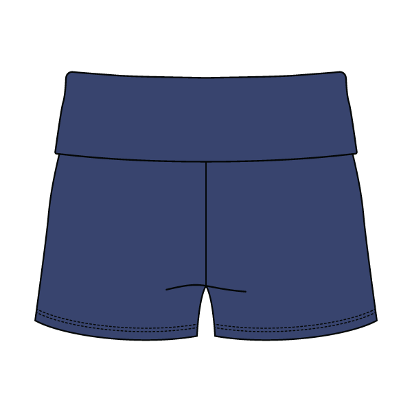 Women’s Foldover Waistband Heavyweight French Terry Shorts