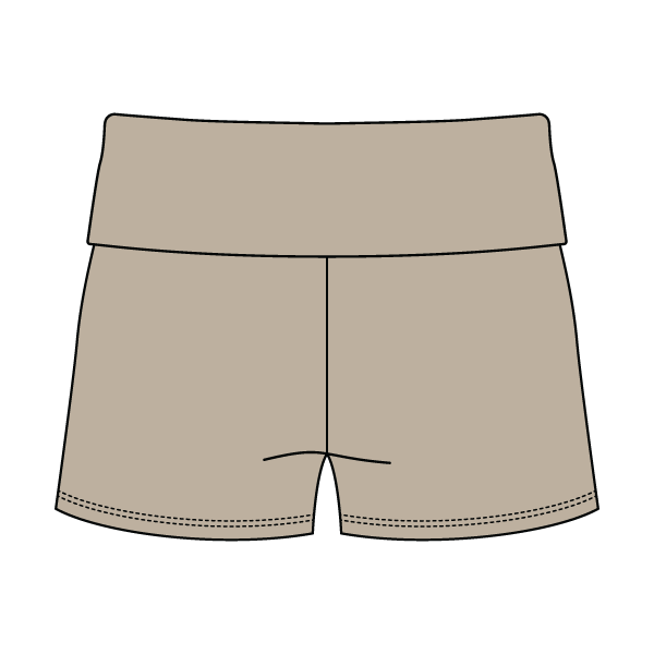 Women’s Foldover Waistband Heavyweight French Terry Shorts
