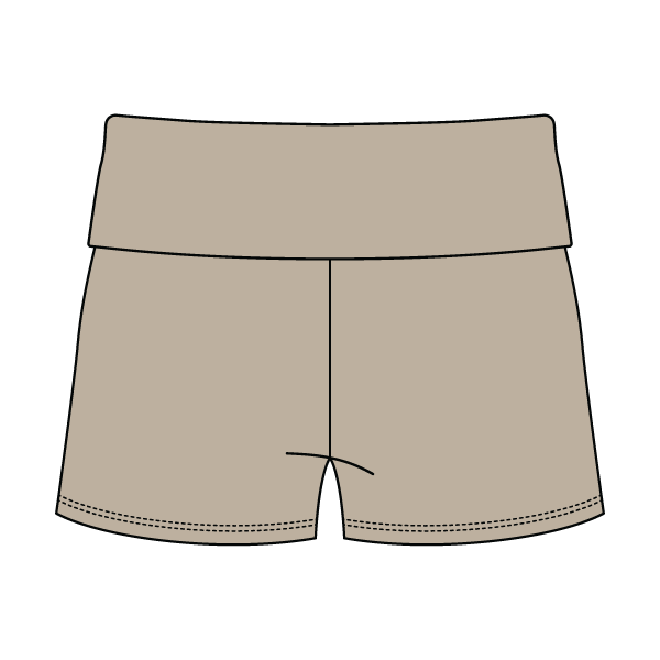 Women’s Foldover Waistband Heavyweight French Terry Shorts