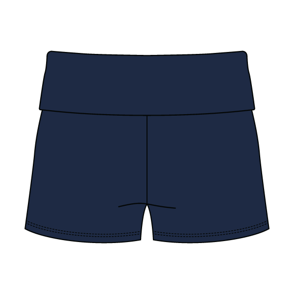 Women’s Foldover Waistband Heavyweight French Terry Shorts