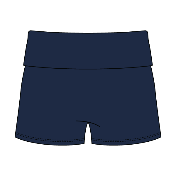 Women’s Foldover Waistband Heavyweight French Terry Shorts