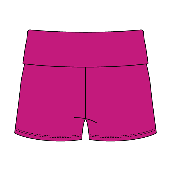 Women’s Foldover Waistband Heavyweight French Terry Shorts