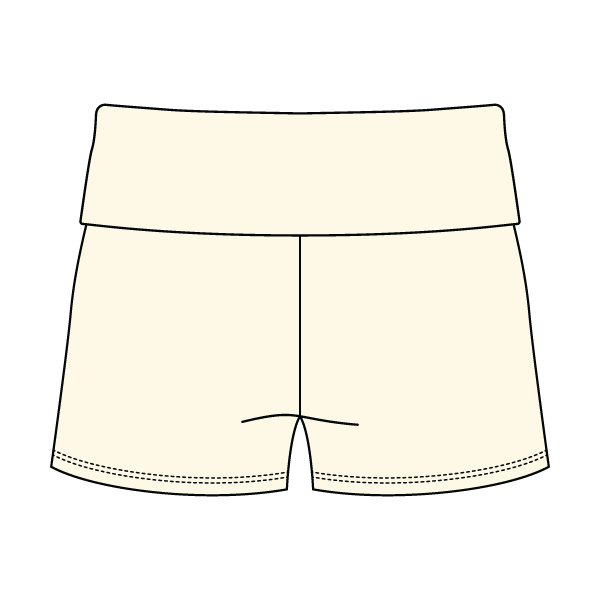 Women’s Foldover Waistband Heavyweight French Terry Shorts