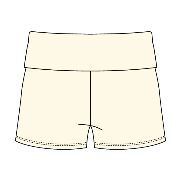 Women’s Foldover Waistband Heavyweight French Terry Shorts