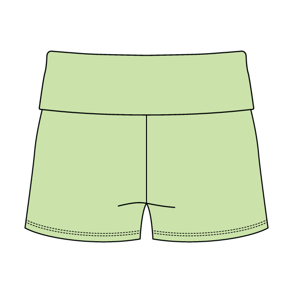 Women’s Foldover Waistband Heavyweight French Terry Shorts