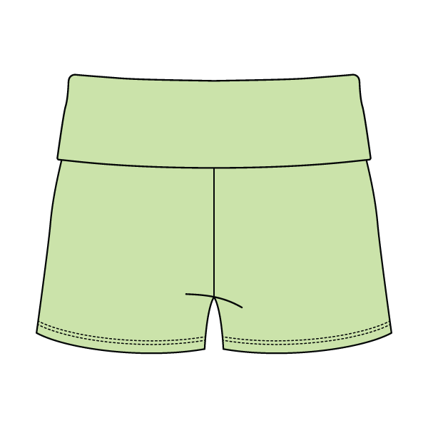 Women’s Foldover Waistband Heavyweight French Terry Shorts