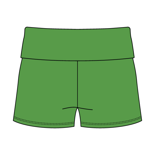 Women’s Foldover Waistband Heavyweight French Terry Shorts