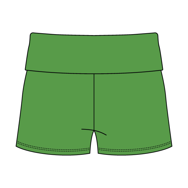 Women’s Foldover Waistband Heavyweight French Terry Shorts